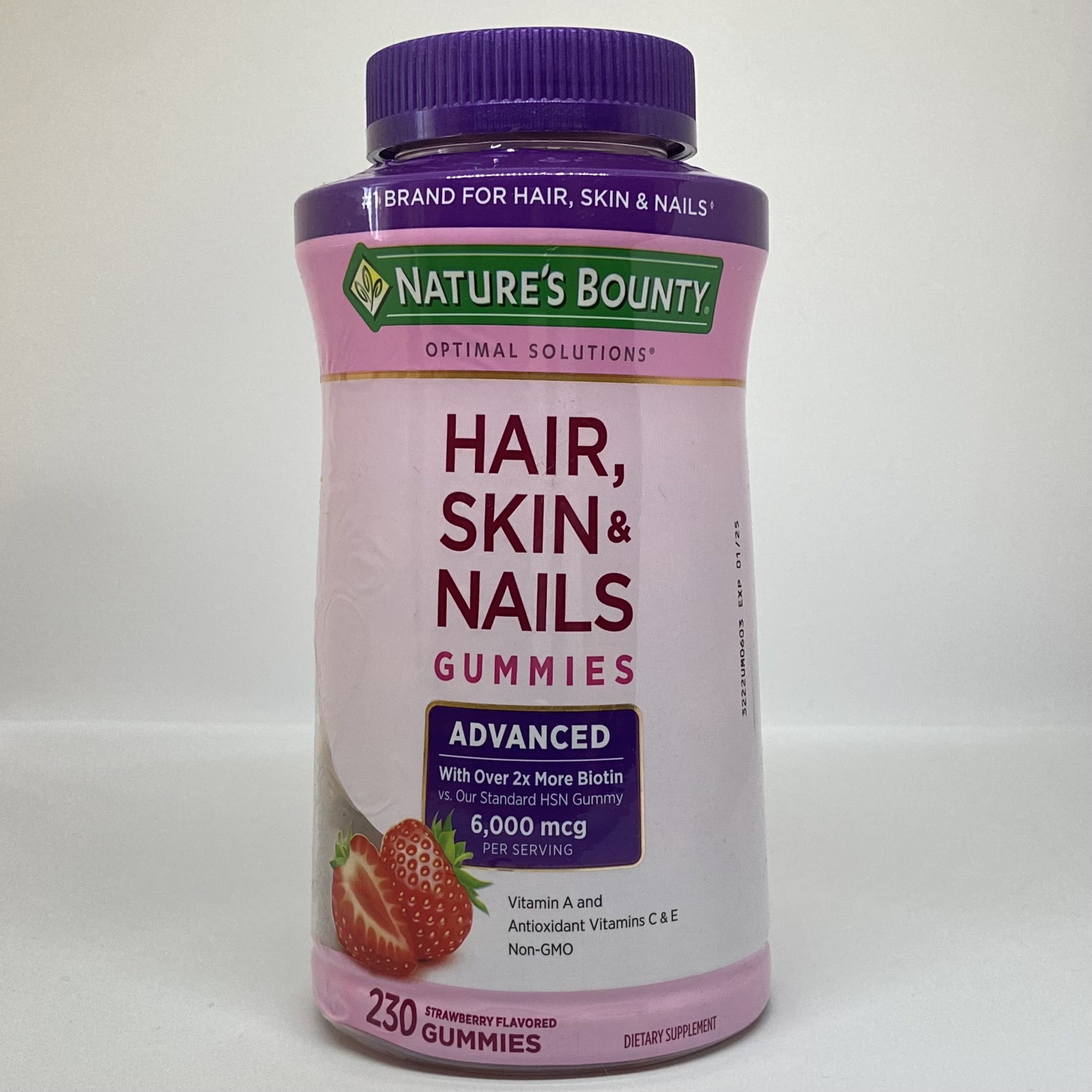 Nature Bounty - Advance Vitaminas para el pelo, uñas y piel 230 Gomitas