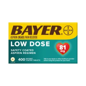 Bayer Aspirina Low Dose 400 Tablets