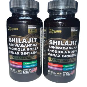 Zoyava Shilajit Ashwagandha Extra Forte 15 250 mg – 60 cápsulas