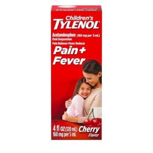 Tylenol - Jarabe Infantil para Dolor y Fiebre Sabor Cereza, Acetaminofén 120 mL