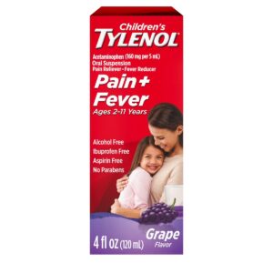 Tylenol - Jarabe Infantil para Dolor y Fiebre Sabor Uva 120 mL
