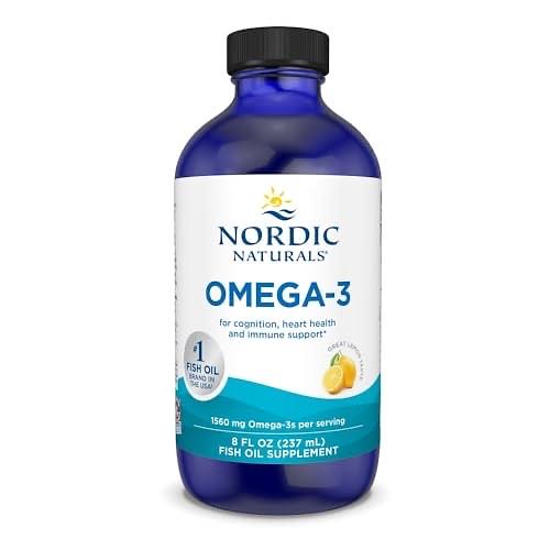 NORDIC NATURALS - Omega-3 Aceite de Pescado EPA & DHA Sabor Limón 1560mg 48 Porciones