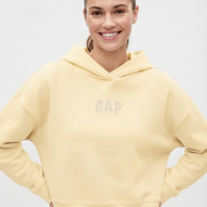 GAP - Polerón con capucha amarillo claro