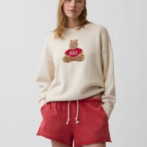 GAP Sweater Oso Branan Beige/Blanco